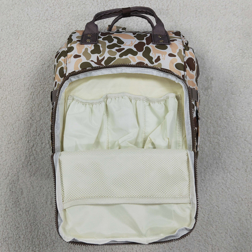 Baby Kids Dogs Ducks Deer Turkey Camo Mommy Diaper Backpacks Bags BA0407
