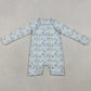 Baby Boys Swimsuits Dogs Fishing Back Zipper Hunting Swimsuits S0701