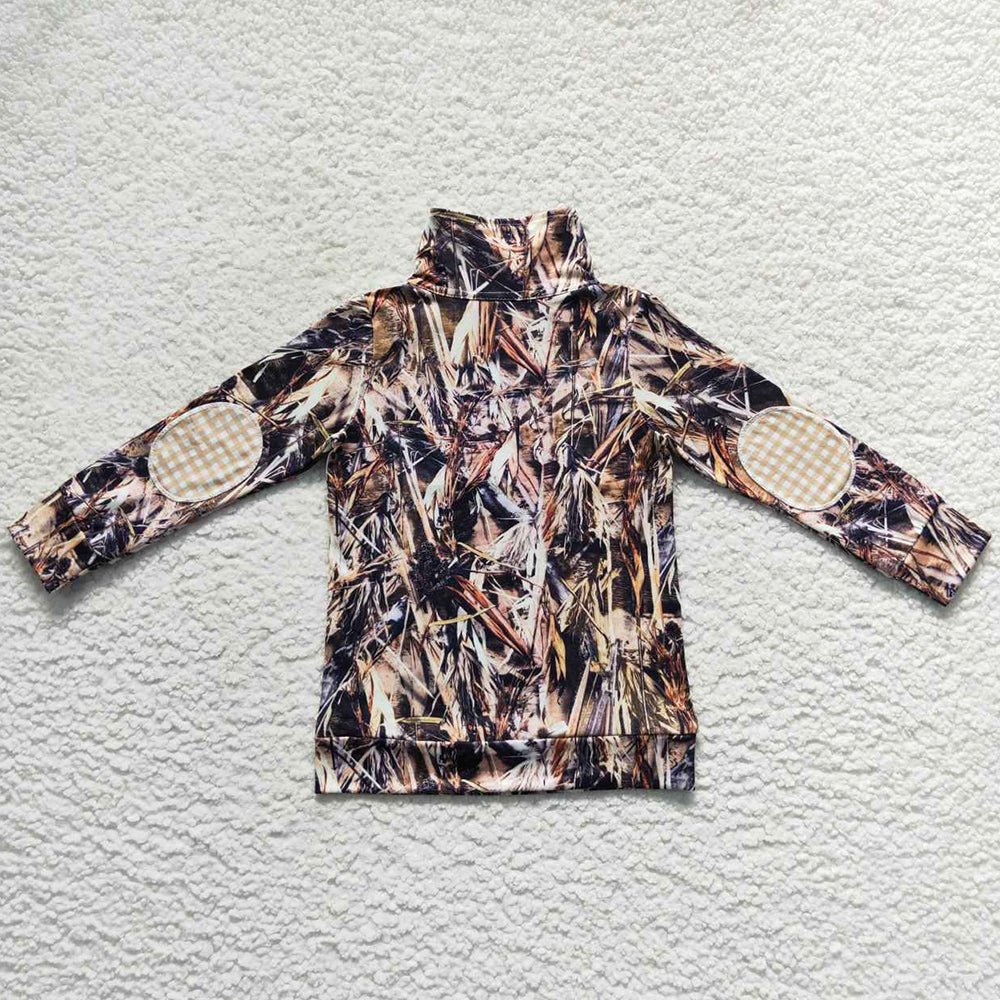 Boutique Boys Clothes Top Camo Hunting Dog Zip Pullover Jackets Tops BT0333