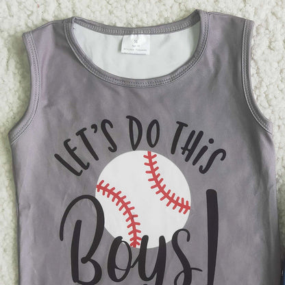 Baby Boys Clothes Baseball Boutique Kids Clothing Summer Boys Outfits Wholesale C8-14