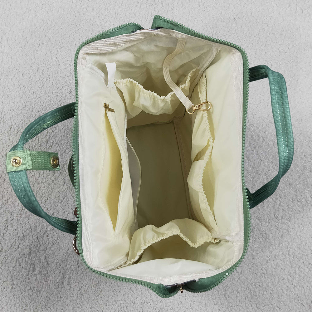 Baby Kids Green Camo Embroidery Ducks Mommy Diaper Backpacks Bags BA0404