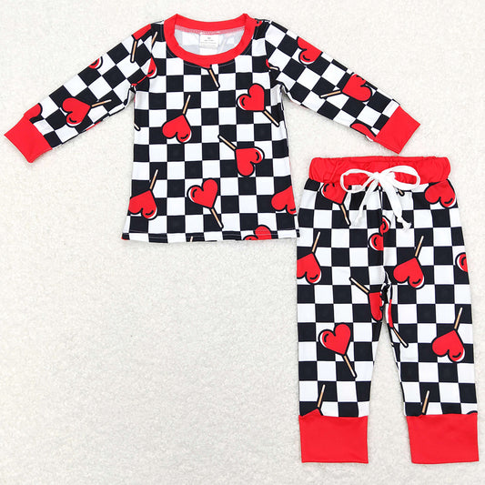 Boutique Baby Kids Pajamas Love Valentines Pajamas BLP0443