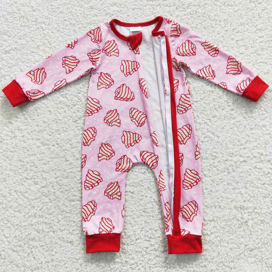 Christmas Baby Girls Romper Boutique Jumpsuits LR0340