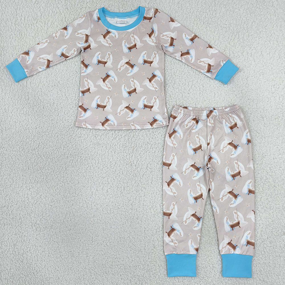Baby Boys Pajamas Nativity Top Pants Pajamas Sets BLP1535