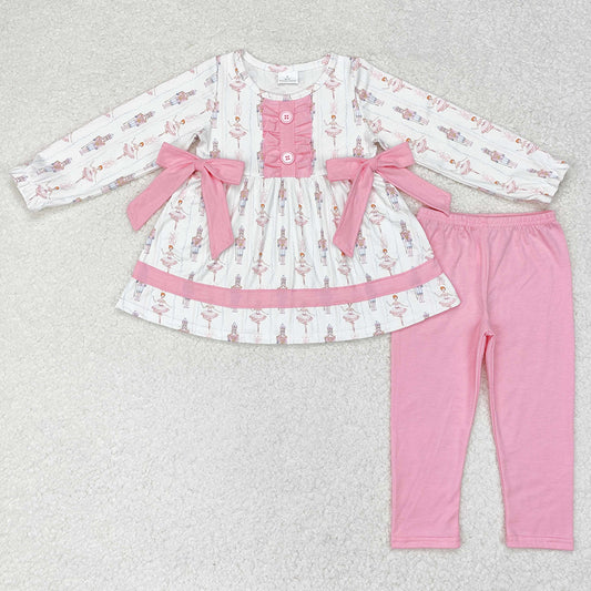 Baby Girls Clothes Bows Tunic Top Legging Pants Clothes Sets GLP1283