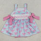 Baby Girls Rompers Pink Strap Mama's Girls Bows Tunic Bummies Ruffle Rompers SR3426