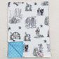 Easter Baby Kids Blankets Easter Rabbits Bunny Blankets BL0092