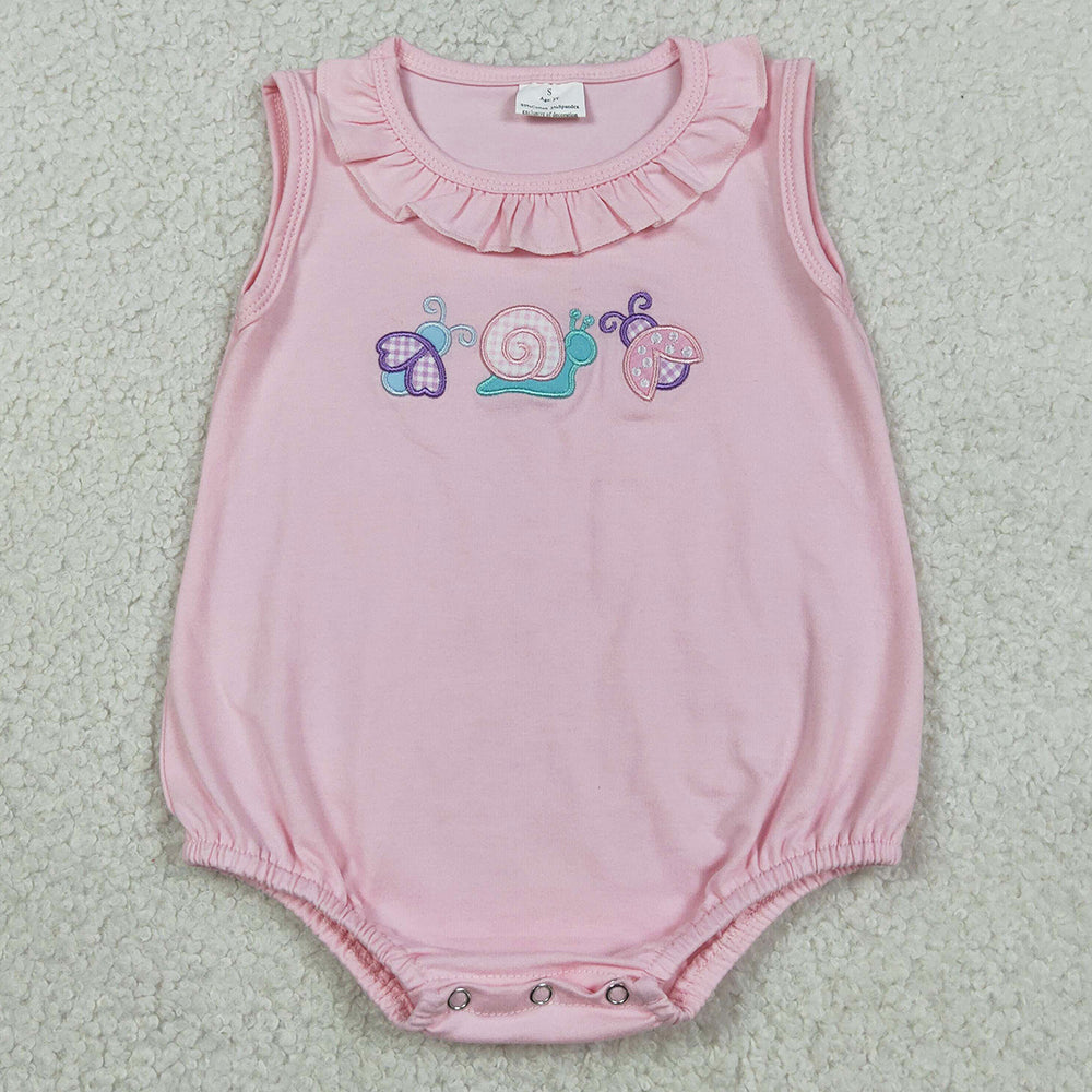 Girls short sleeve rompers