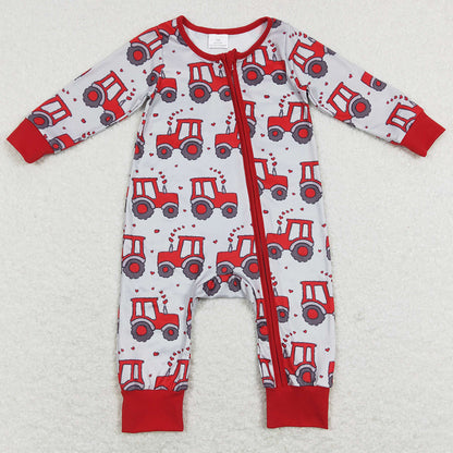 Cute Baby Kids Rompers Valentines Love Hearts Zip Rompers LR0887 1.8