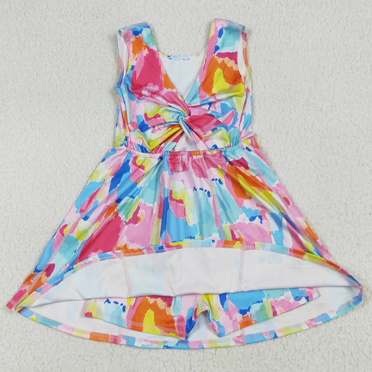 Baby Girls Dress Sleeveless Yoga Short Knee Length Dresses GSD2629 6.19