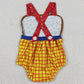 Baby Boys Rompers Sleeveless Cow Print Yellow Checked Rompers SR4115 SR4114