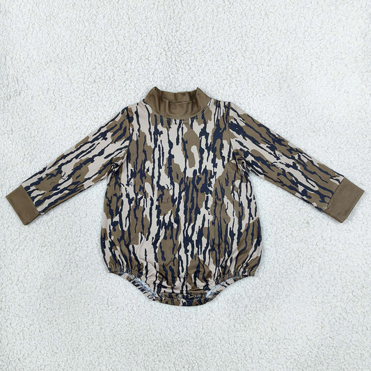 Baby Kids Rompers Camo Long Sleeve Choker Rompers LR3259