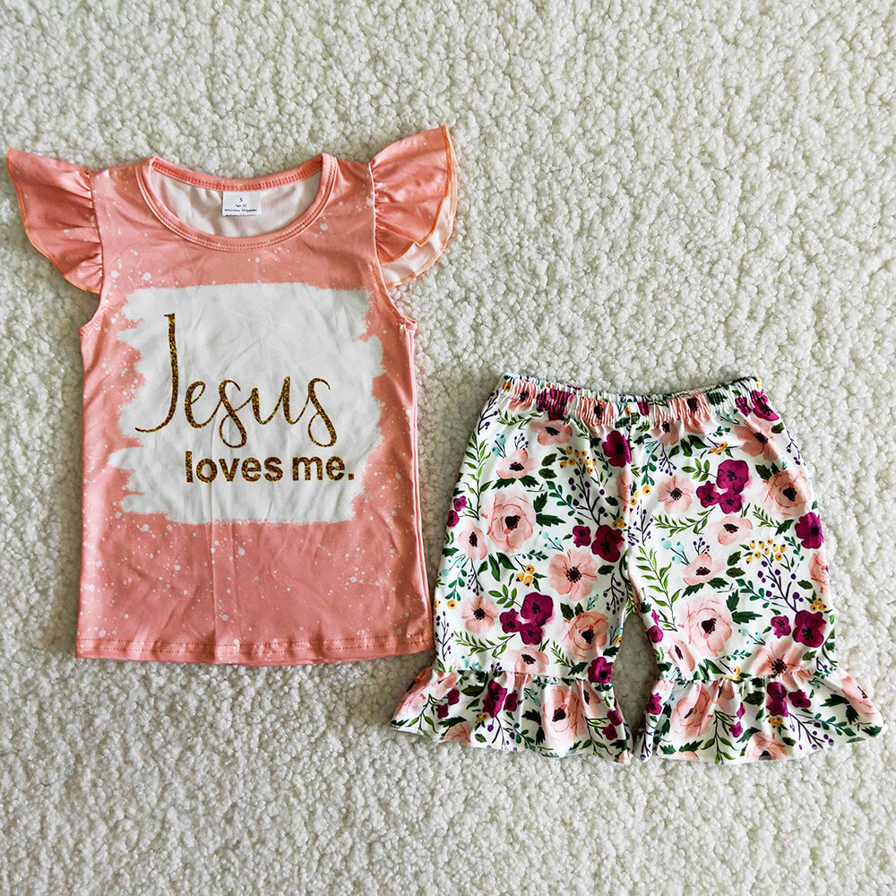 Hot Sale Kids Clothes Girls Outfits Summer Baby Girl Clothes Set A14-12
