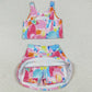 Baby Girls Clothes Sleeveless Watercolor Tie Dye Vest Top Short Skirts Yoga Sets GSD2625 6.24