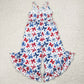 Baby Girls Jumpsuits Bows 4th Of July Straps Jumpsuits SR2865 4.10