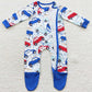 Boutique Boys Rompers Car Print Kids Jumpsuit LR0444