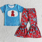 Fashion Toddler Baby Girl Clothes Kids Clothes Girls Short Sleeve Bell Bottom Outfits E5-16