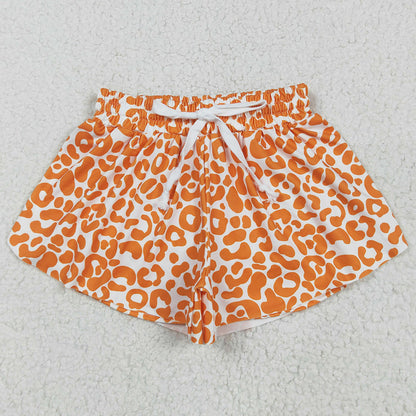 Baby Girls Shorts Orange Leopard Summer Shorts Bottoms SS0584 5.26