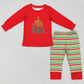 Baby Boys Pajamas Christmas Long Sleeve Shirts Stripes Pants Pajamas Sleepwear Sets BLP0528 GLP1282