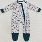 Infant Baby Romper Duck Print Cute Boys Footie Jumpsuit LR0418