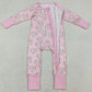 Baby Girls Rompers Donuts Hearts Valentines Two Way Zip Convertible Rompers LR2960 12.31
