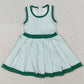 Baby Girls Dress Green Plaid Sleeveless Ruffle Short Yoga Knee Length Dresses GSD2632 7.7