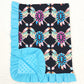 Baby Girls Blankets Western Turquoise Flowers Blankets BL0052