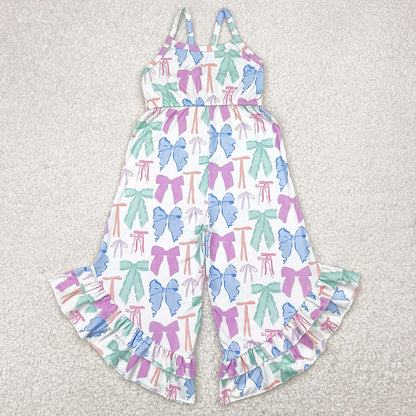 Baby Girls Jumpsuits Bows Colorful Straps Jumpsuits SR2847 4.29