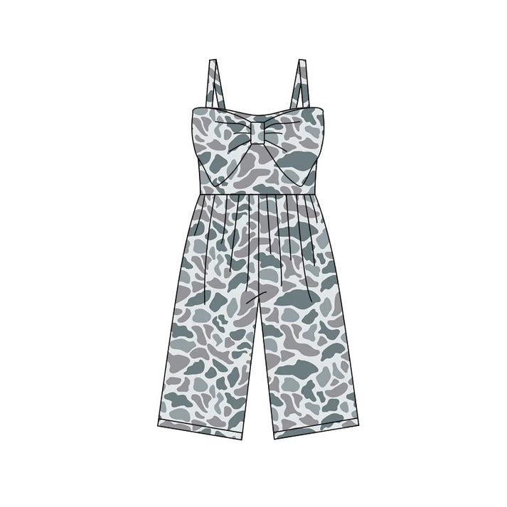 Preorder (moq 5)Baby Girls Southern Light Grey Camo Pants Jumpsuits 11.28