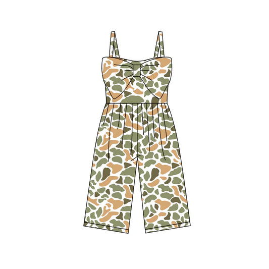 Preorder (moq 5)Baby Girls Orange Camo Hunting Pants Jumpsuits 11.28
