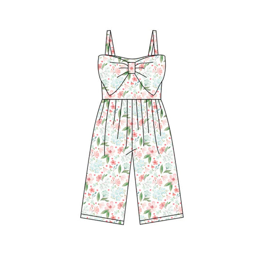 Preorder (moq 5)Baby Girls Colorful Flowers Pants Jumpsuits 11.28