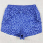 Adult Women Shorts Blue Leopard Yoga Summer Shorts SS0470 5.8