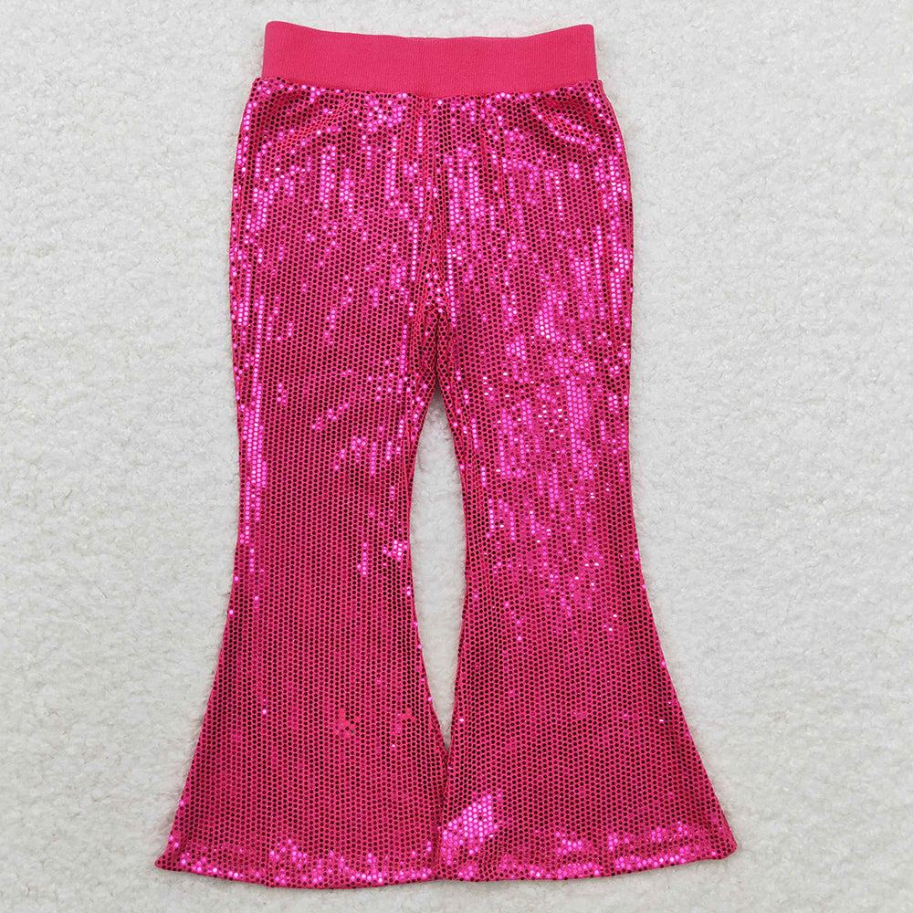 Baby Girls Pants Sequin Boutique Bell Bottom Pants P0499