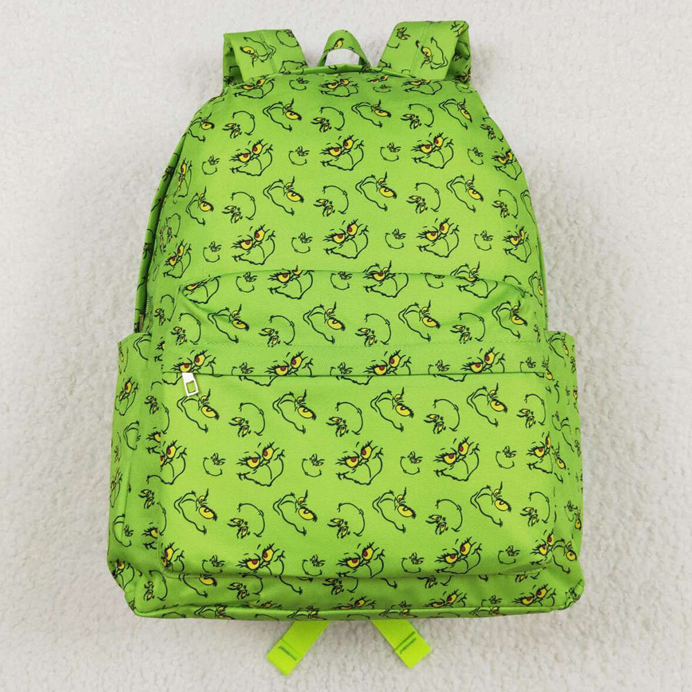 Baby Kids Children Backpacks Christmas Green Back Bags BA0119