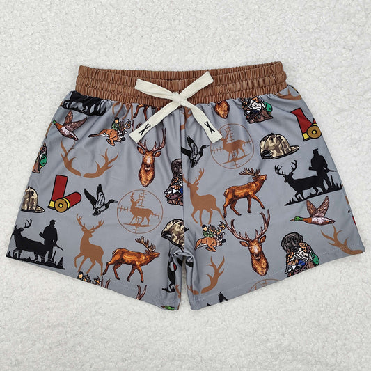 Baby Boys Swim Trunks Summer Deer Hunting Trunks Swimsuits Swimwear S0471