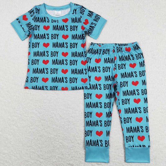 Baby Boys Clothes Mama's Boy Shirt Pants Pajamas Sets BSPO0168