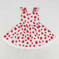 Baby Girls Dress Strawberry Flutter Sleeve Knee Length Dresses GSD1273