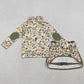 Baby Girls Clothes Southern Orange Camo Zip Pullover Skirt Shorts Clothes Sets GLD1545 1.12
