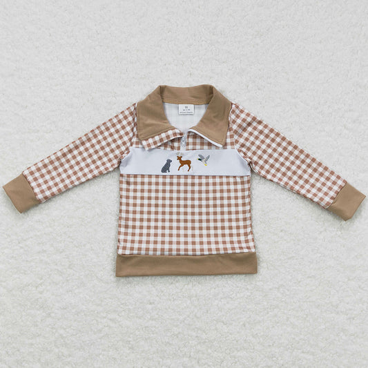 Boutique Boys Clothes Tops Embroidery Shirts BT0345