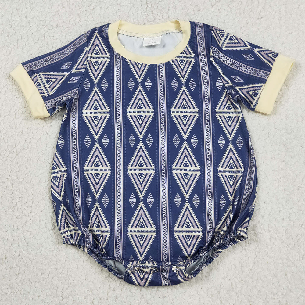Boys short sleeve rompers