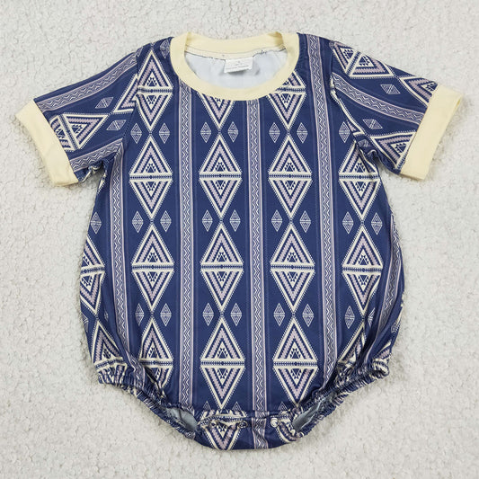 Baby Boys Rompers Short Sleeve Western Aztec Rompers SR3713