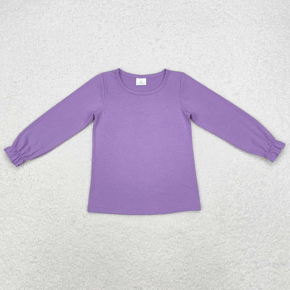 Baby Girls Clothes Tops Purple Long Sleeve Tee Shirts Tops GT0645