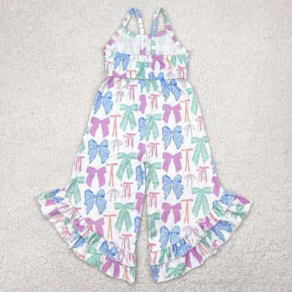 Baby Girls Jumpsuits Bows Colorful Straps Jumpsuits SR2847 4.29
