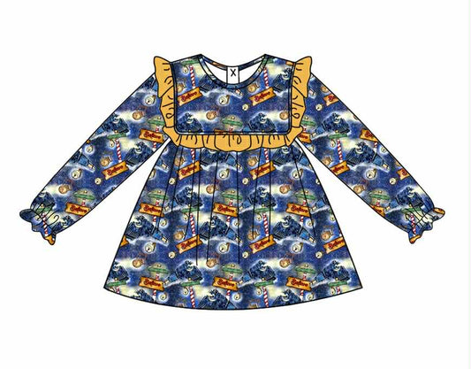 Preorder(moq 5) Hot Sale Toddler Baby Girls Dress Knee Length Dresses 8.16
