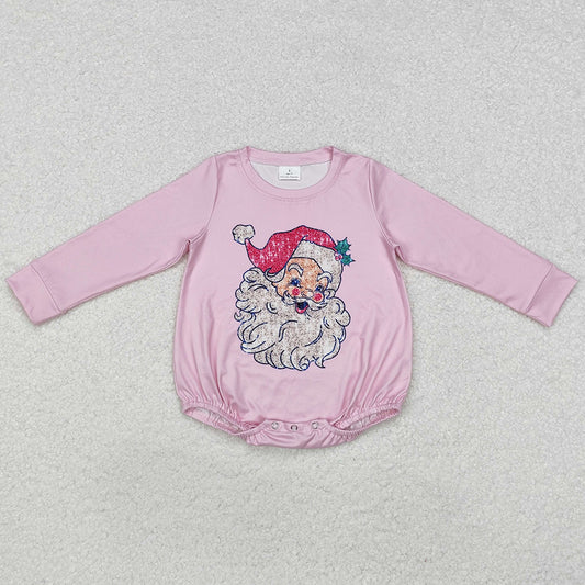 Baby Infant Girls Rompers Pink Christmas Santa Rompers LR1819