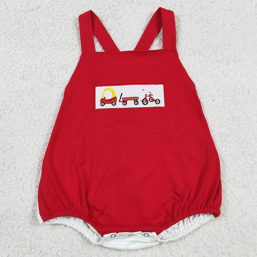 Boys short sleeve rompers