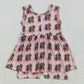Baby Girls Jumpsuits Pink Sleeveless Horses Rodeos Cowgirl Jumpsuits SR3072 5.1