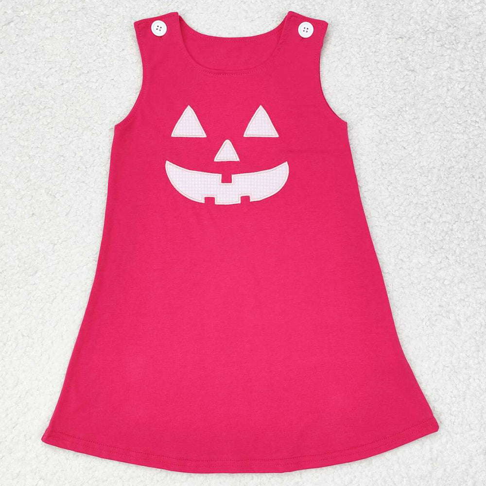 Baby Girls Dress Set Pink Halloween Ghost Pumpkin 2pcs Shirt Knee Length Dresses Sets GLD0576