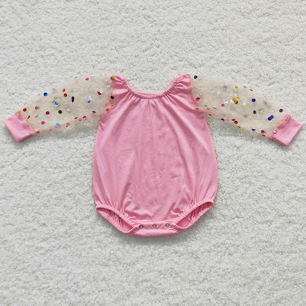 Boutique Baby Girls Rompers Long Sleeve Jumpsuit LR0466