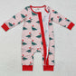 Baby Infant Girls Rompers Christmas Ducks Zip Bamboo Rompers LR1862